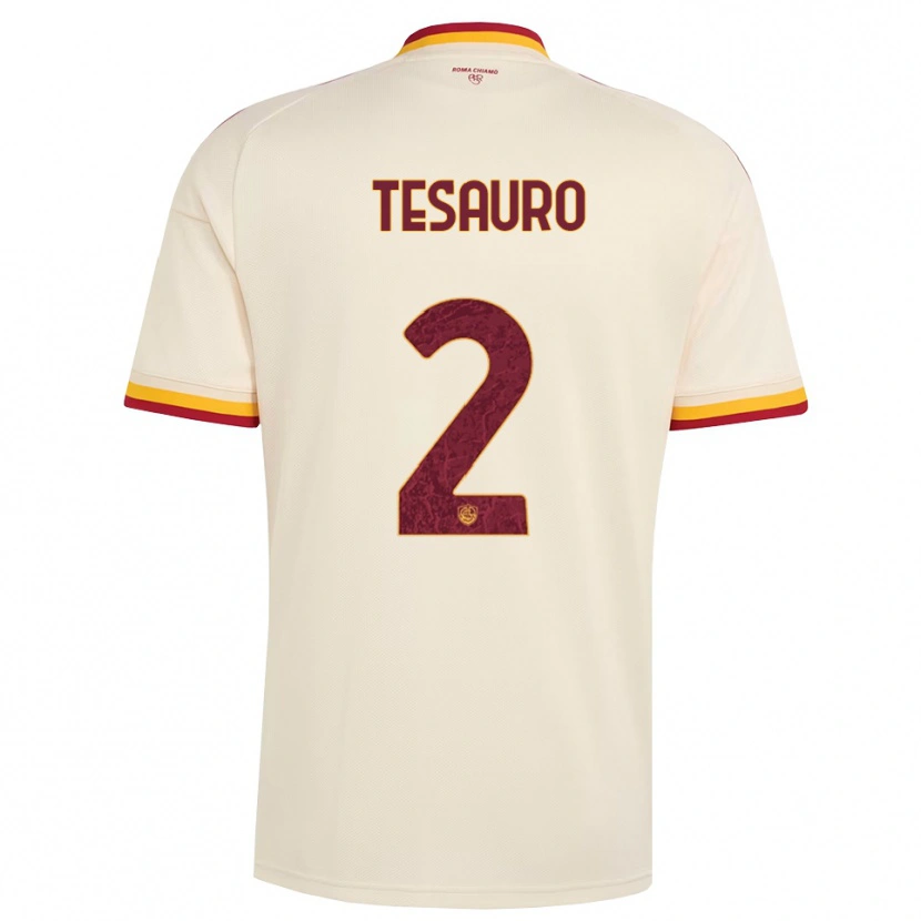 Danxen Damen Emanuele Tesauro #2 Champagner Rot Gelb Auswärtstrikot Trikot 2026/27 T-Shirt Österreich