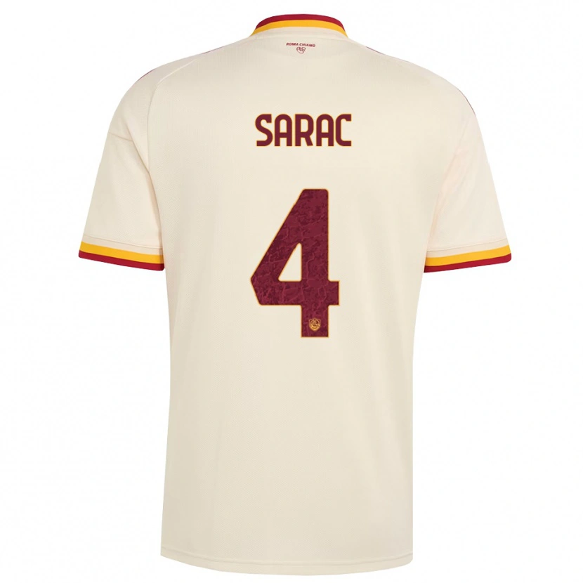 Danxen Damen Pavle Sarac #4 Champagner Rot Gelb Auswärtstrikot Trikot 2026/27 T-Shirt Österreich