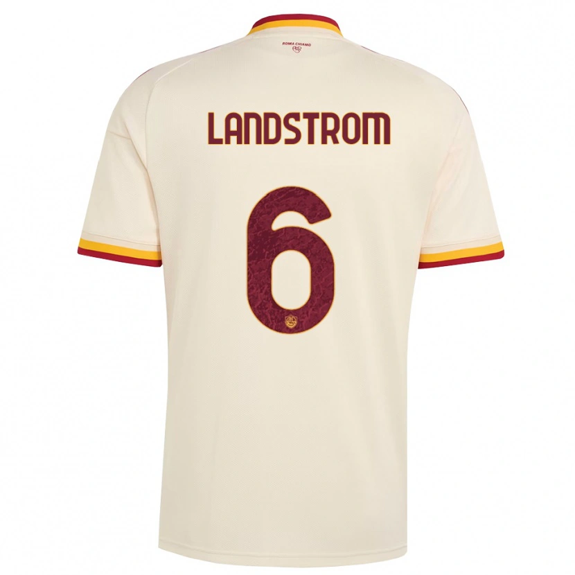 Danxen Damen Elin Landstrom #6 Champagner Rot Gelb Auswärtstrikot Trikot 2026/27 T-Shirt Österreich