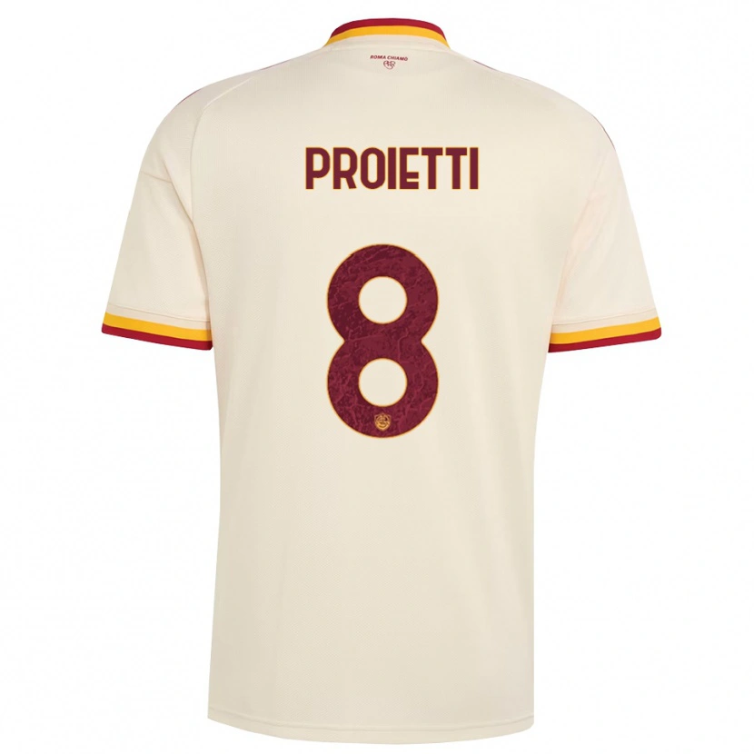 Danxen Damen Mauro Proietti #8 Champagner Rot Gelb Auswärtstrikot Trikot 2026/27 T-Shirt Österreich