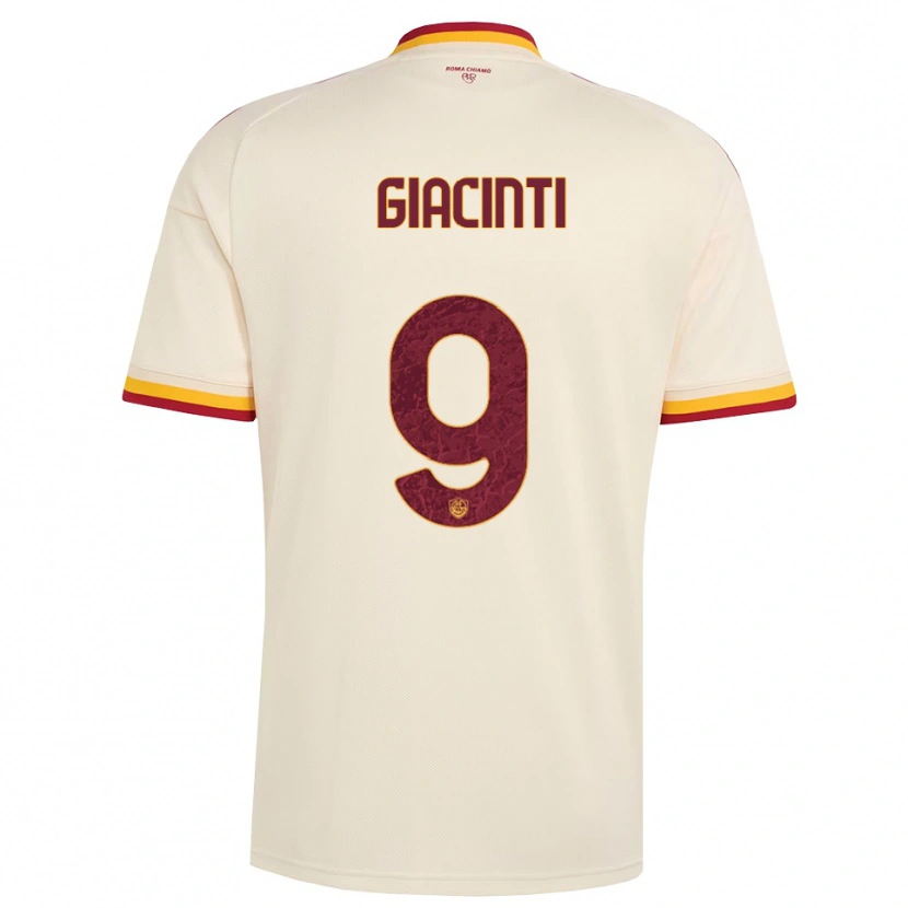 Danxen Damen Valentina Giacinti #9 Champagner Rot Gelb Auswärtstrikot Trikot 2026/27 T-Shirt Österreich