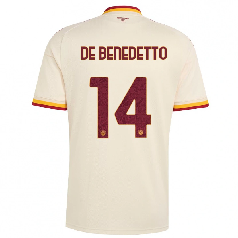 Danxen Damen Lorenzo De Benedetto #14 Champagner Rot Gelb Auswärtstrikot Trikot 2026/27 T-Shirt Österreich