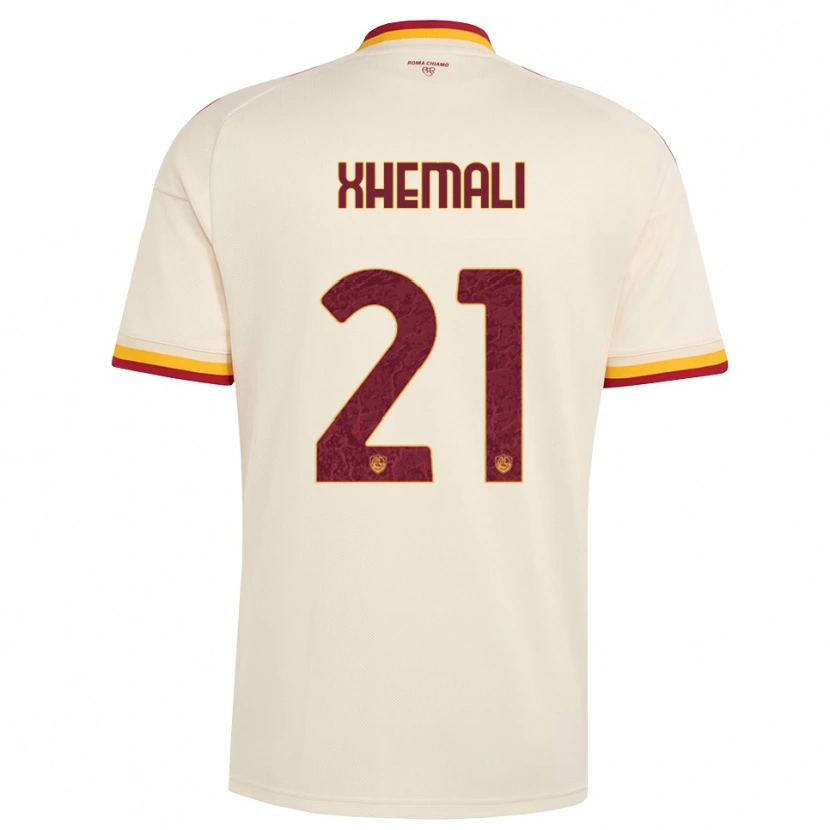 Danxen Damen Mattia Xhemali #21 Champagner Rot Gelb Auswärtstrikot Trikot 2026/27 T-Shirt Österreich