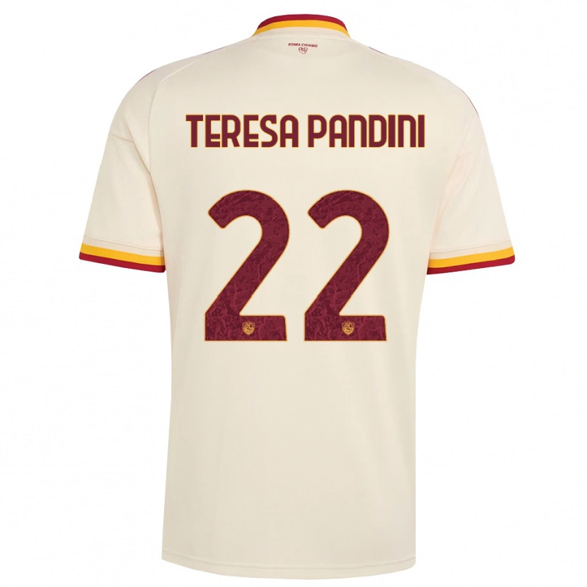 Danxen Damen Marta Teresa Pandini #22 Champagner Rot Gelb Auswärtstrikot Trikot 2026/27 T-Shirt Österreich