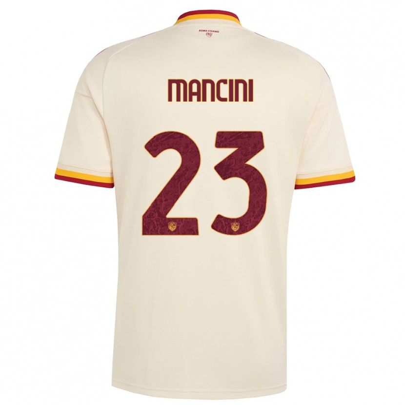 Danxen Damen Gianluca Mancini #23 Champagner Rot Gelb Auswärtstrikot Trikot 2026/27 T-Shirt Österreich