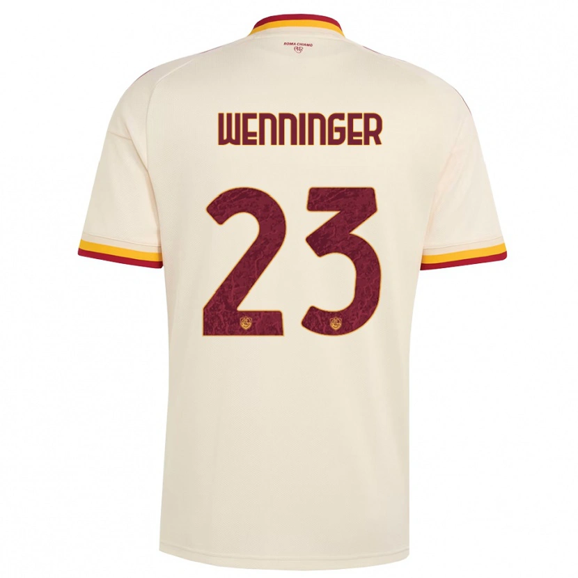 Danxen Damen Carina Wenninger #23 Champagner Rot Gelb Auswärtstrikot Trikot 2026/27 T-Shirt Österreich