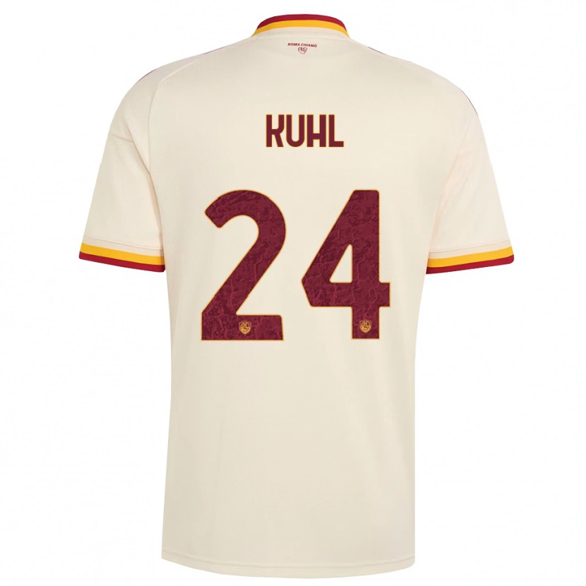 Danxen Damen Kathrine Møller Kühl #24 Champagner Rot Gelb Auswärtstrikot Trikot 2026/27 T-Shirt Österreich