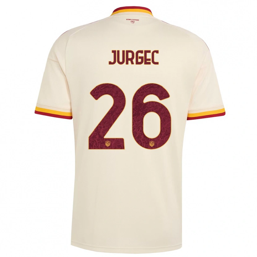 Danxen Damen Jan Jurgec #26 Champagner Rot Gelb Auswärtstrikot Trikot 2026/27 T-Shirt Österreich