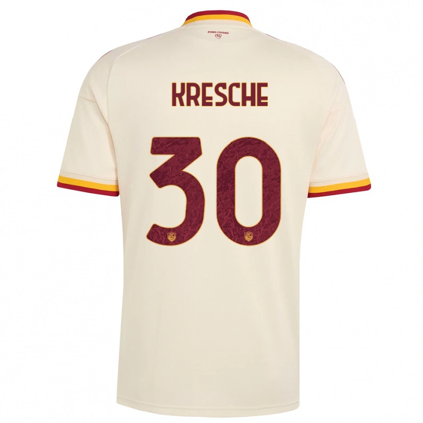 Danxen Damen Isabella Kresche #30 Champagner Rot Gelb Auswärtstrikot Trikot 2026/27 T-Shirt Österreich