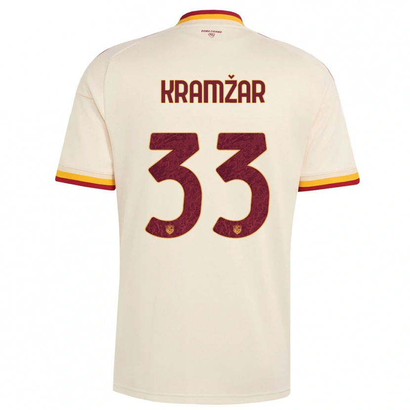 Danxen Damen Zara Kramžar #33 Champagner Rot Gelb Auswärtstrikot Trikot 2026/27 T-Shirt Österreich