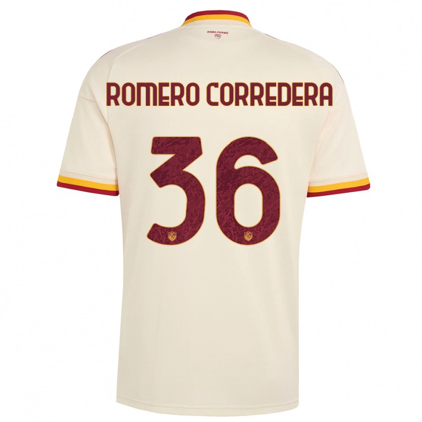 Danxen Damen Miguel Romero Corredera #36 Champagner Rot Gelb Auswärtstrikot Trikot 2026/27 T-Shirt Österreich