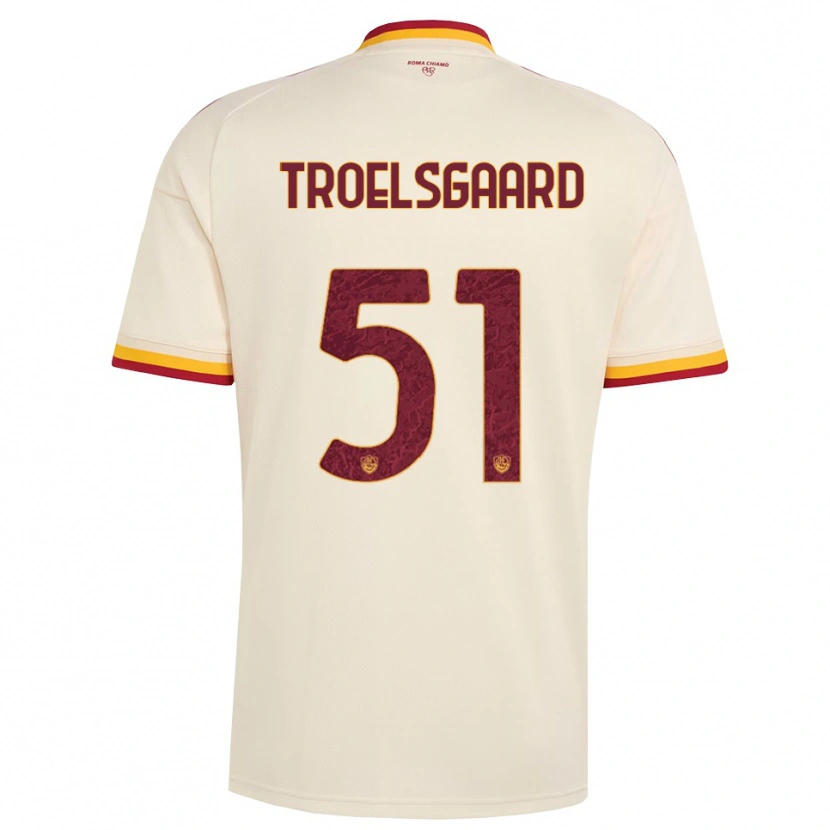 Danxen Damen Sanne Troelsgaard #51 Champagner Rot Gelb Auswärtstrikot Trikot 2026/27 T-Shirt Österreich