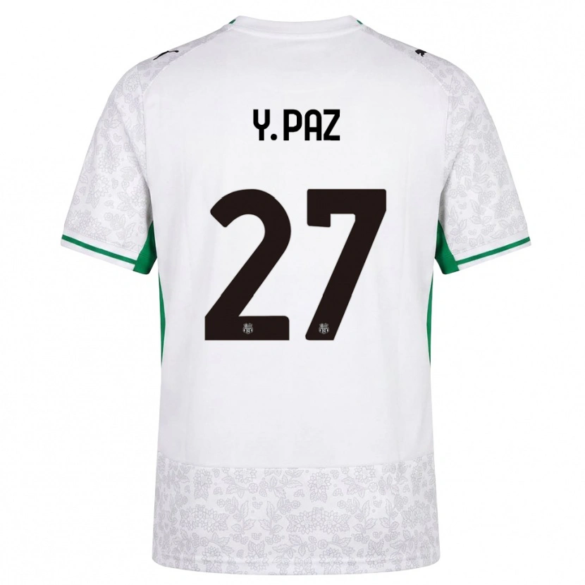 Danxen Damen Yeferson Paz #27 Weiß Schwarz Grün Auswärtstrikot Trikot 2026/27 T-Shirt Österreich