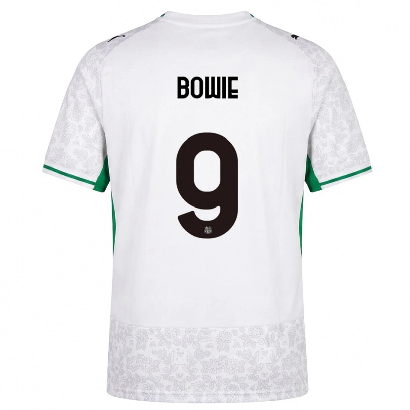 Danxen Damen Kieron Bowie #9 Weiß Schwarz Grün Auswärtstrikot Trikot 2026/27 T-Shirt Österreich