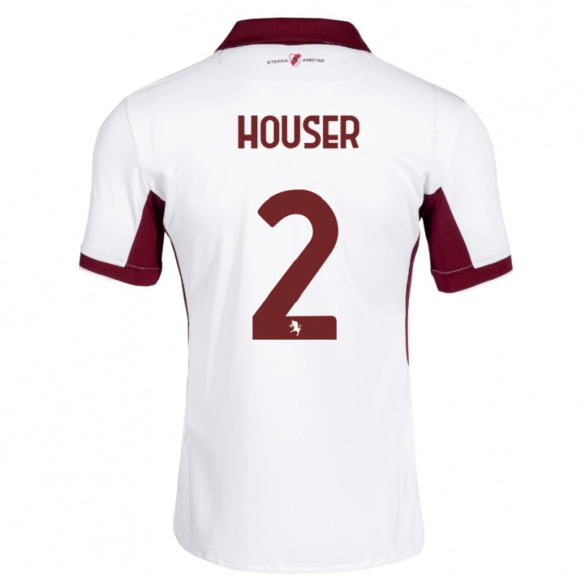 Danxen Damen Matej Houser #2 Burgund Weiß Rot Auswärtstrikot Trikot 2026/27 T-Shirt Österreich