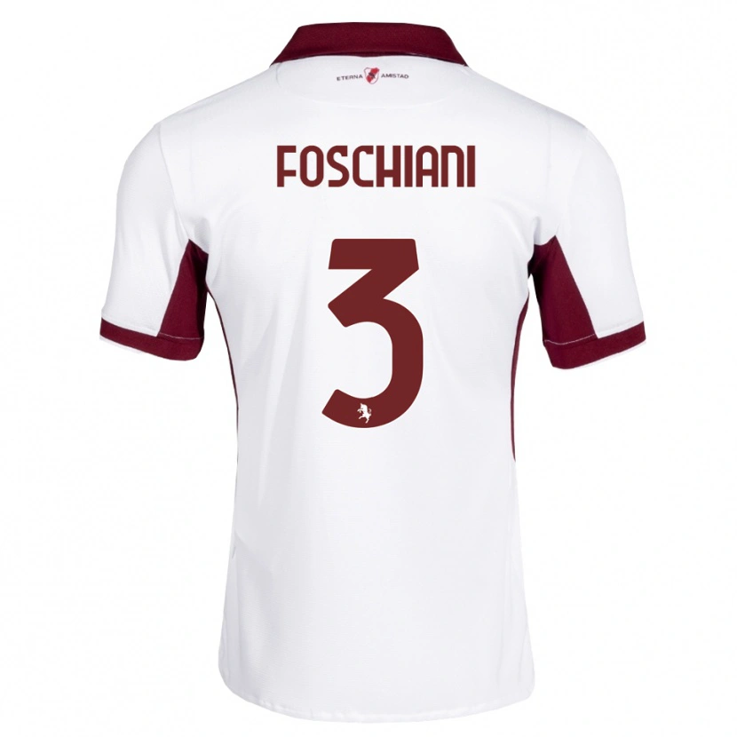 Danxen Damen Francesco Foschiani #3 Burgund Weiß Rot Auswärtstrikot Trikot 2026/27 T-Shirt Österreich