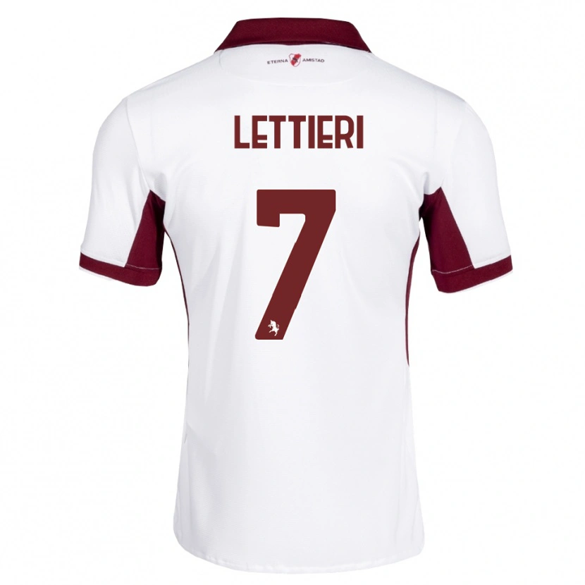 Danxen Damen Jessica Lettieri #7 Burgund Weiß Rot Auswärtstrikot Trikot 2026/27 T-Shirt Österreich