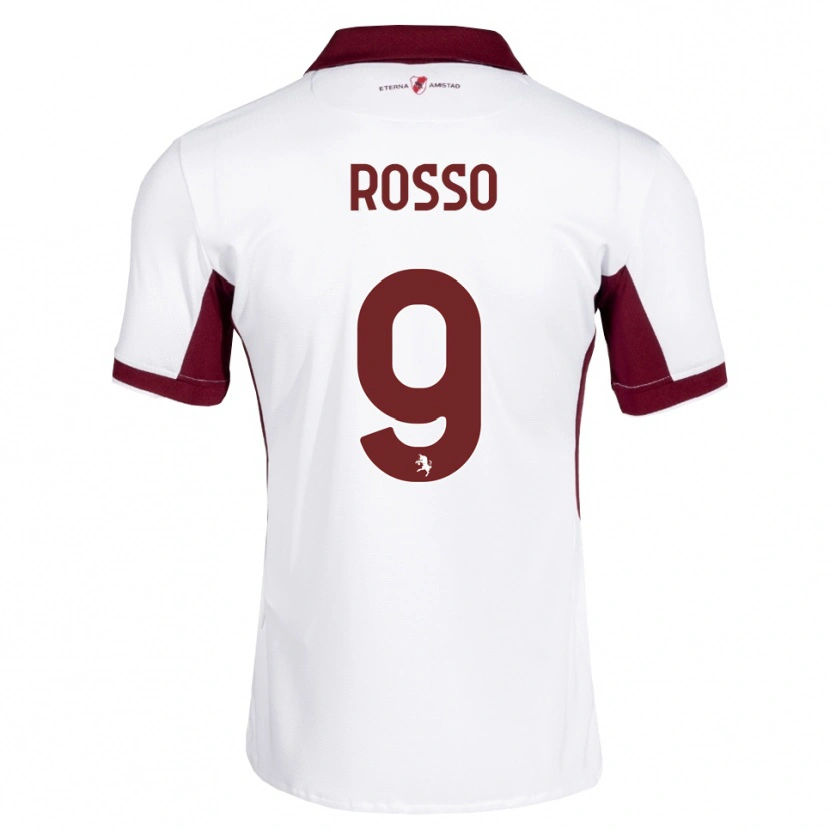Danxen Damen Eleonora Rosso #9 Burgund Weiß Rot Auswärtstrikot Trikot 2026/27 T-Shirt Österreich