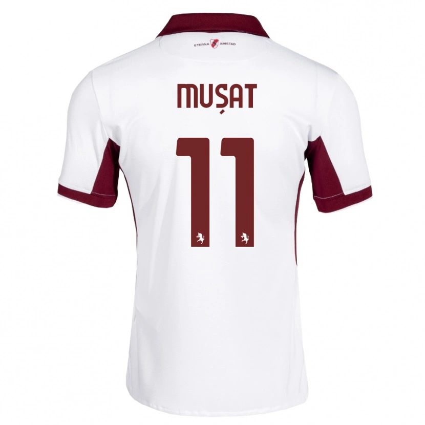 Danxen Damen Nicolas Mușat #11 Burgund Weiß Rot Auswärtstrikot Trikot 2026/27 T-Shirt Österreich