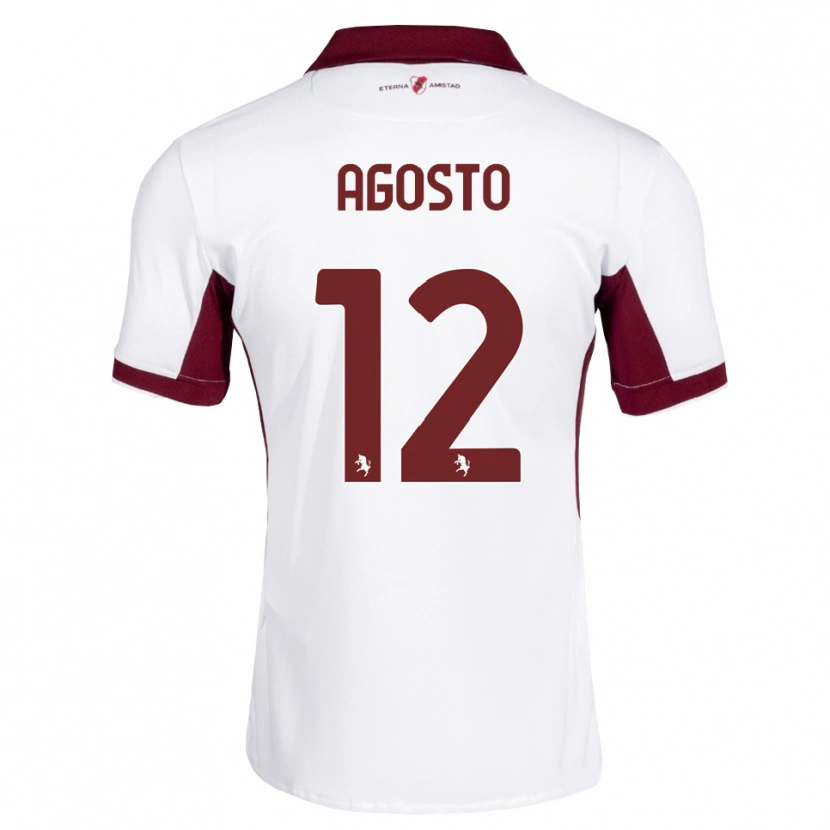 Danxen Damen Gabriel Agosto #12 Burgund Weiß Rot Auswärtstrikot Trikot 2026/27 T-Shirt Österreich