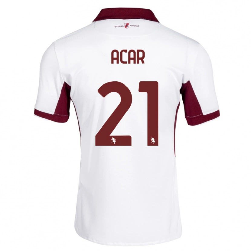 Danxen Damen Emirhan Acar #21 Burgund Weiß Rot Auswärtstrikot Trikot 2026/27 T-Shirt Österreich