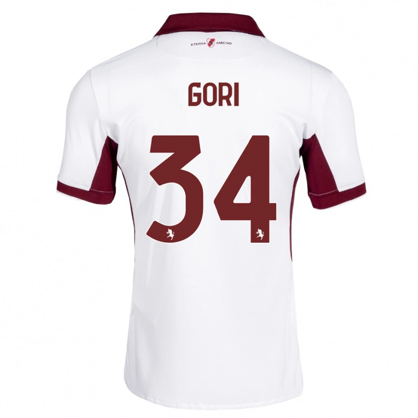 Danxen Damen Gabriele Gori #34 Burgund Weiß Rot Auswärtstrikot Trikot 2026/27 T-Shirt Österreich