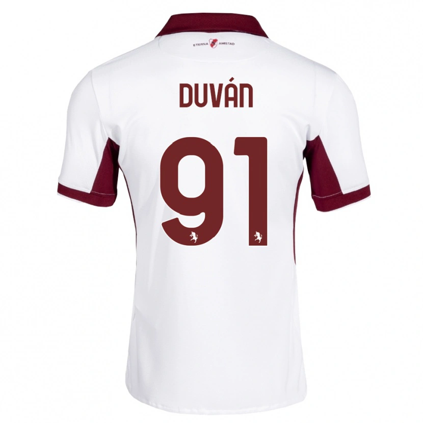 Danxen Damen Duván Zapata #91 Burgund Weiß Rot Auswärtstrikot Trikot 2026/27 T-Shirt Österreich