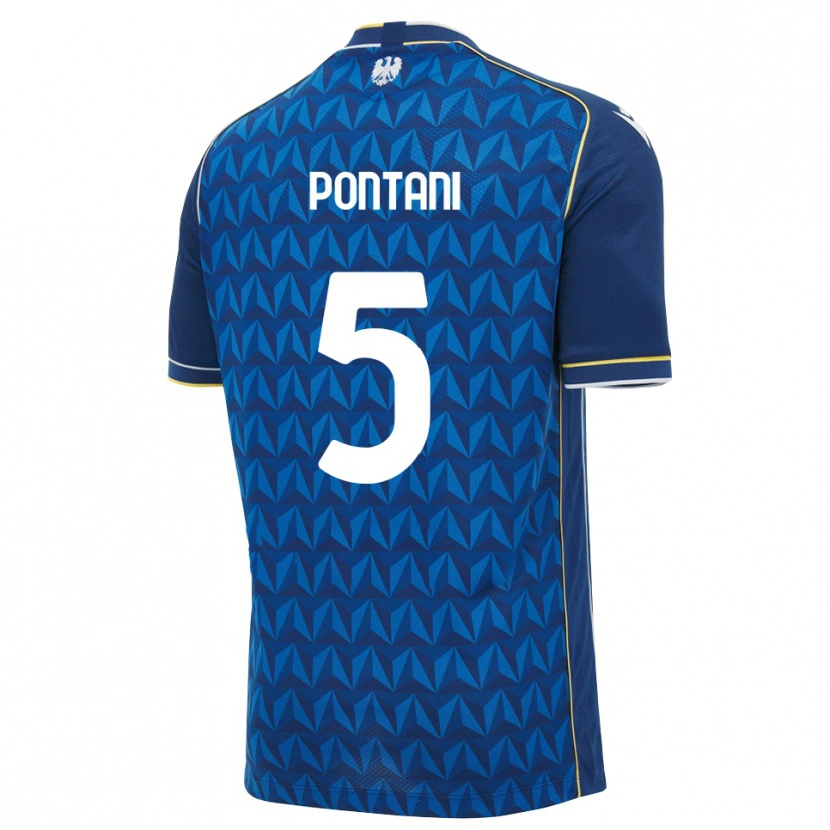 Danxen Damen Leonardo Pontani #5 Königsblau Weiß Blau Auswärtstrikot Trikot 2026/27 T-Shirt Österreich