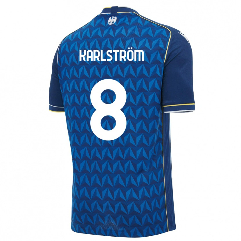 Danxen Damen Jesper Karlström #8 Königsblau Weiß Blau Auswärtstrikot Trikot 2026/27 T-Shirt Österreich