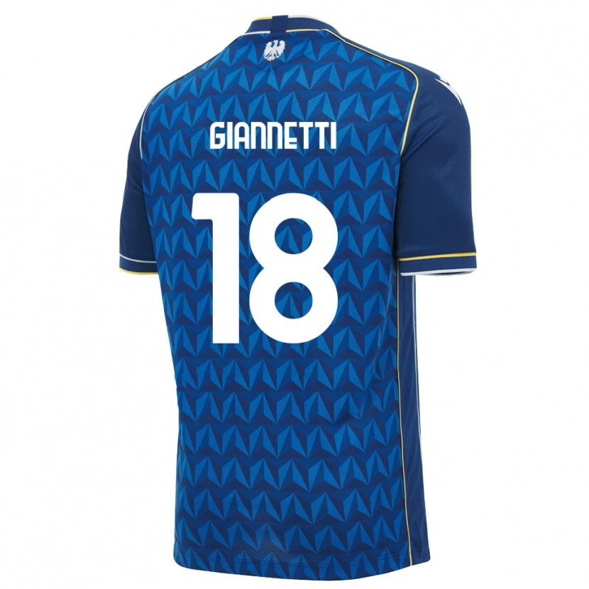 Danxen Damen Lautaro Giannetti #18 Königsblau Weiß Blau Auswärtstrikot Trikot 2026/27 T-Shirt Österreich