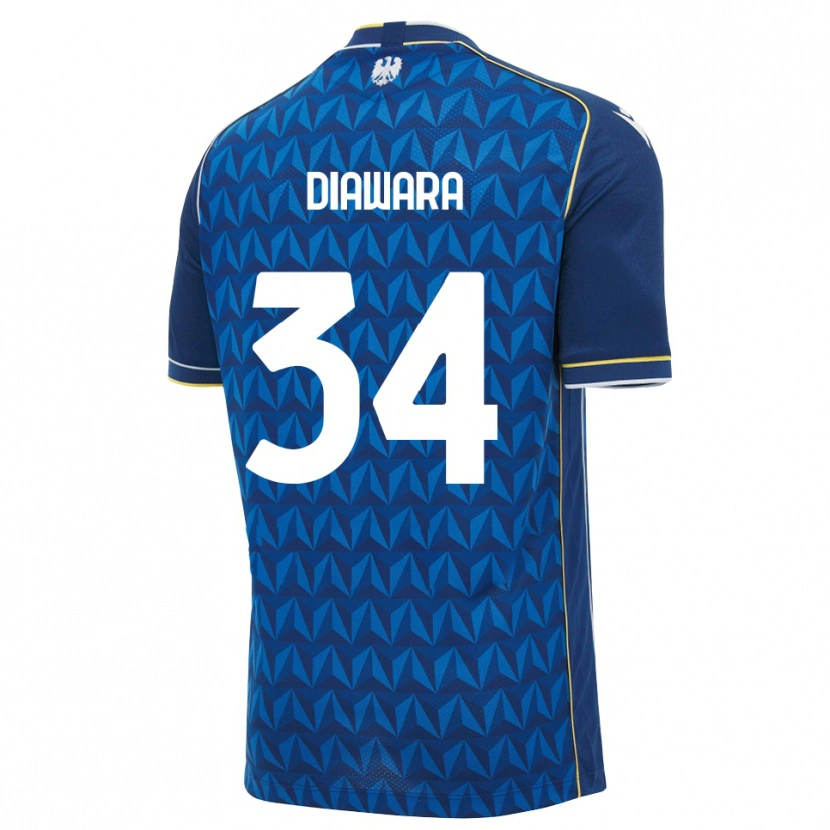 Danxen Damen Sekou Diawara #34 Königsblau Weiß Blau Auswärtstrikot Trikot 2026/27 T-Shirt Österreich