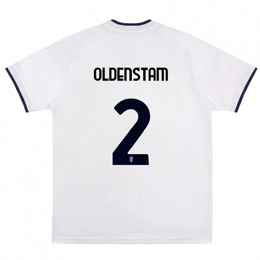 Danxen Damen Lyfe Oldenstam #2 Weiß Rot Königsblau Auswärtstrikot Trikot 2026/27 T-Shirt Österreich