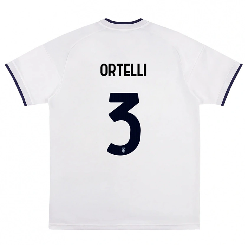 Danxen Damen Manuel Ortelli #3 Weiß Rot Königsblau Auswärtstrikot Trikot 2026/27 T-Shirt Österreich