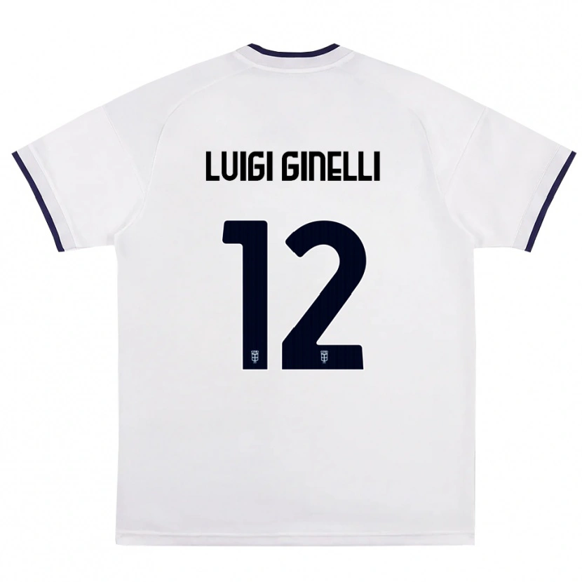 Danxen Damen Lorenzo Luigi Ginelli #12 Weiß Rot Königsblau Auswärtstrikot Trikot 2026/27 T-Shirt Österreich