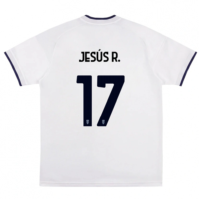 Danxen Damen Jesús Rodríguez #17 Weiß Rot Königsblau Auswärtstrikot Trikot 2026/27 T-Shirt Österreich