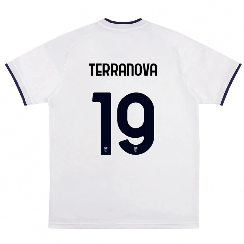 Danxen Damen Mattia Terranova #19 Weiß Rot Königsblau Auswärtstrikot Trikot 2026/27 T-Shirt Österreich