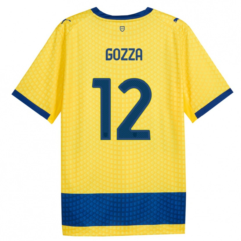 Danxen Damen Luca Gozza #12 Gelb Blau Schwarz Auswärtstrikot Trikot 2026/27 T-Shirt Österreich