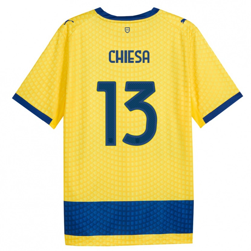 Danxen Damen Riccardo Chiesa #13 Gelb Blau Schwarz Auswärtstrikot Trikot 2026/27 T-Shirt Österreich