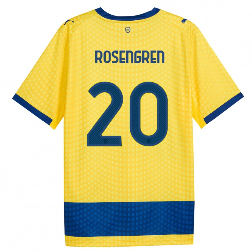 Danxen Damen Lukas Rosengren #20 Gelb Blau Schwarz Auswärtstrikot Trikot 2026/27 T-Shirt Österreich