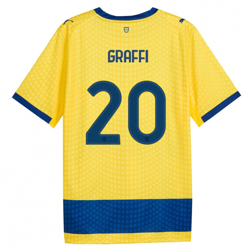 Danxen Damen Jacopo Graffi #20 Gelb Blau Schwarz Auswärtstrikot Trikot 2026/27 T-Shirt Österreich