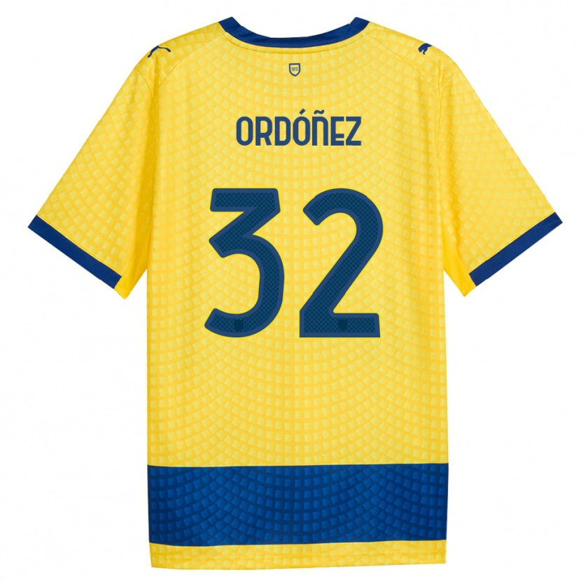 Danxen Damen Christian Ordóñez #32 Gelb Blau Schwarz Auswärtstrikot Trikot 2026/27 T-Shirt Österreich