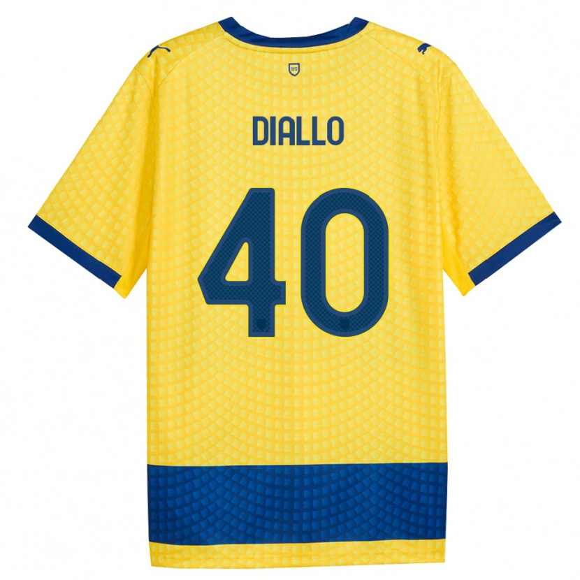 Danxen Damen Djibril Diallo #40 Gelb Blau Schwarz Auswärtstrikot Trikot 2026/27 T-Shirt Österreich