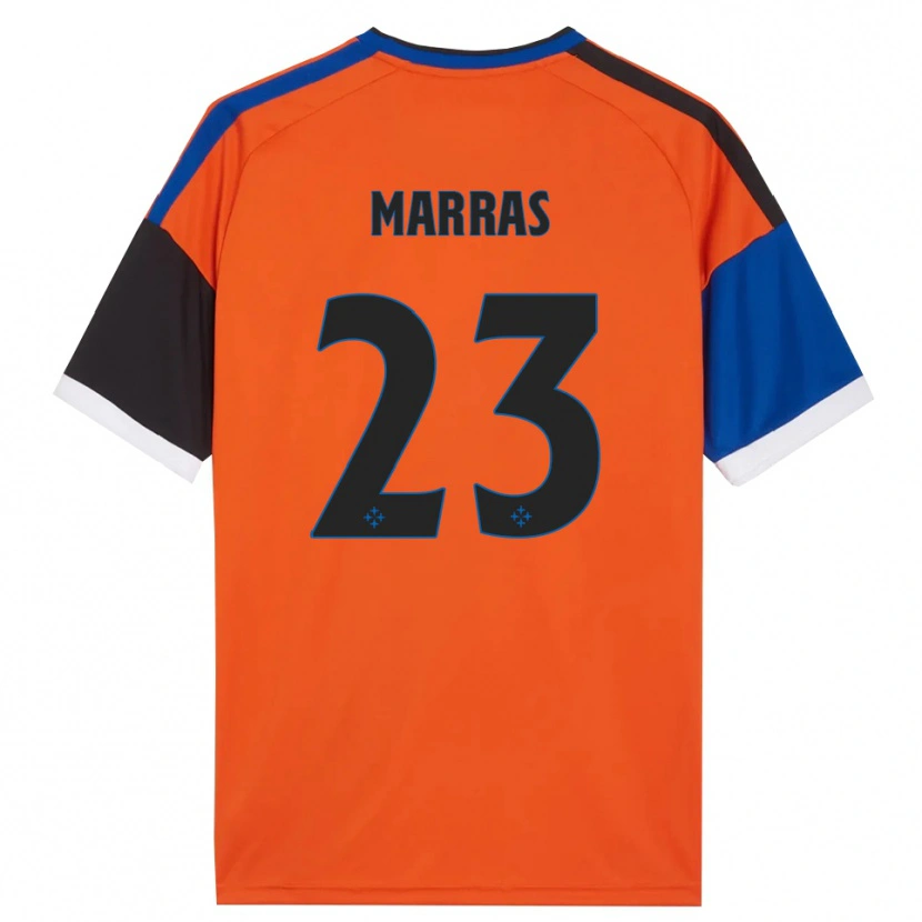 Danxen Damen Tommaso Marras #23 Orange Blau Schwarz Weiß Auswärtstrikot Trikot 2026/27 T-Shirt Österreich