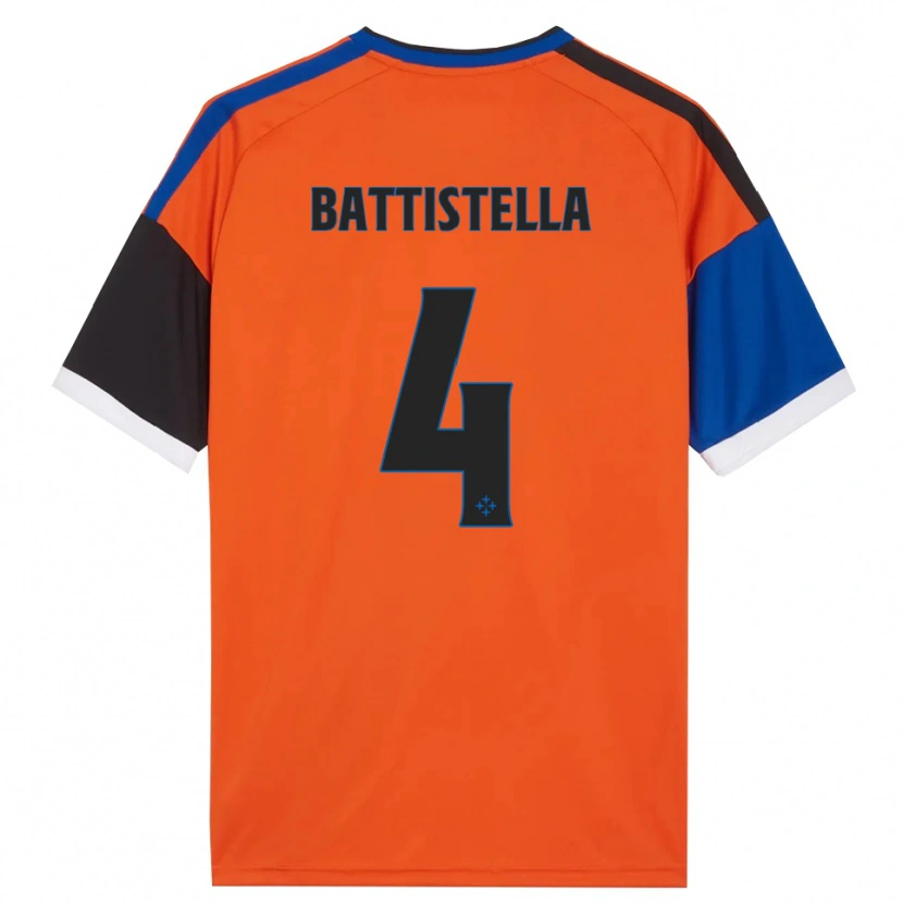 Danxen Damen Daniel Battistella #4 Orange Blau Schwarz Weiß Auswärtstrikot Trikot 2026/27 T-Shirt Österreich