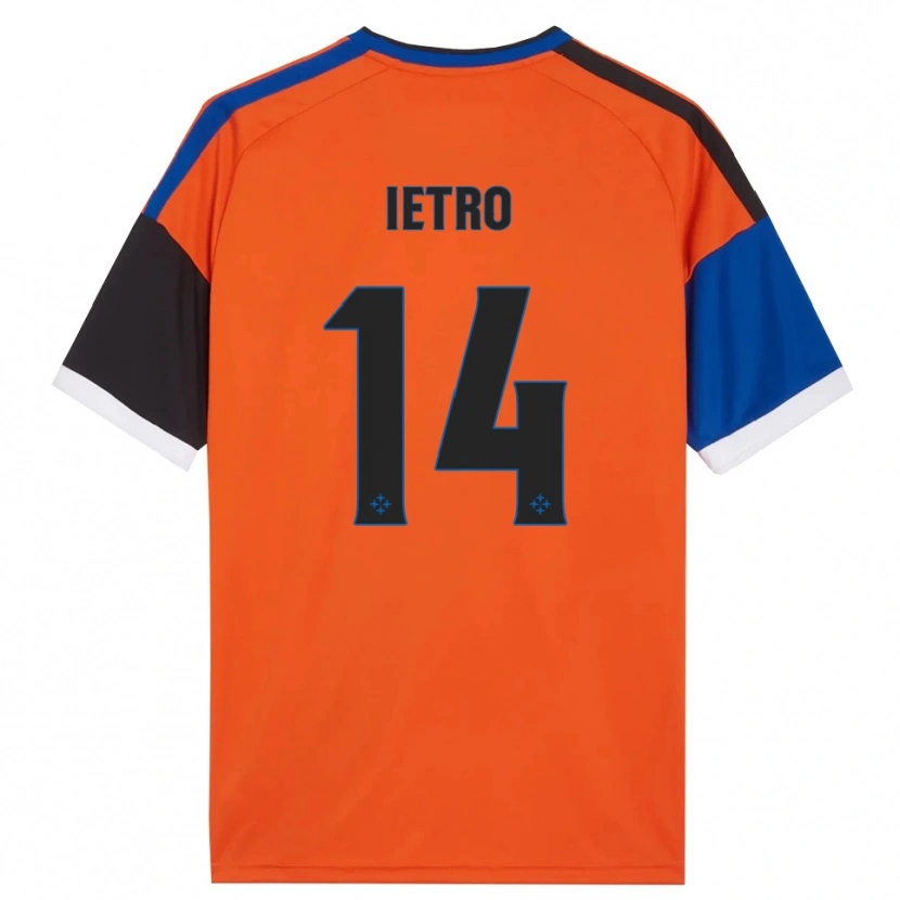 Danxen Damen Alessandro Ietro #14 Orange Blau Schwarz Weiß Auswärtstrikot Trikot 2026/27 T-Shirt Österreich