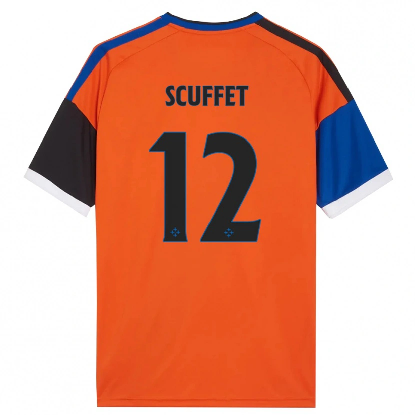 Danxen Damen Simone Scuffet #12 Orange Blau Schwarz Weiß Auswärtstrikot Trikot 2026/27 T-Shirt Österreich
