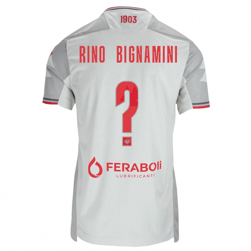 Danxen Damen Filippo Rino Bignamini #0 Grau Weiß Rot Auswärtstrikot Trikot 2026/27 T-Shirt Österreich