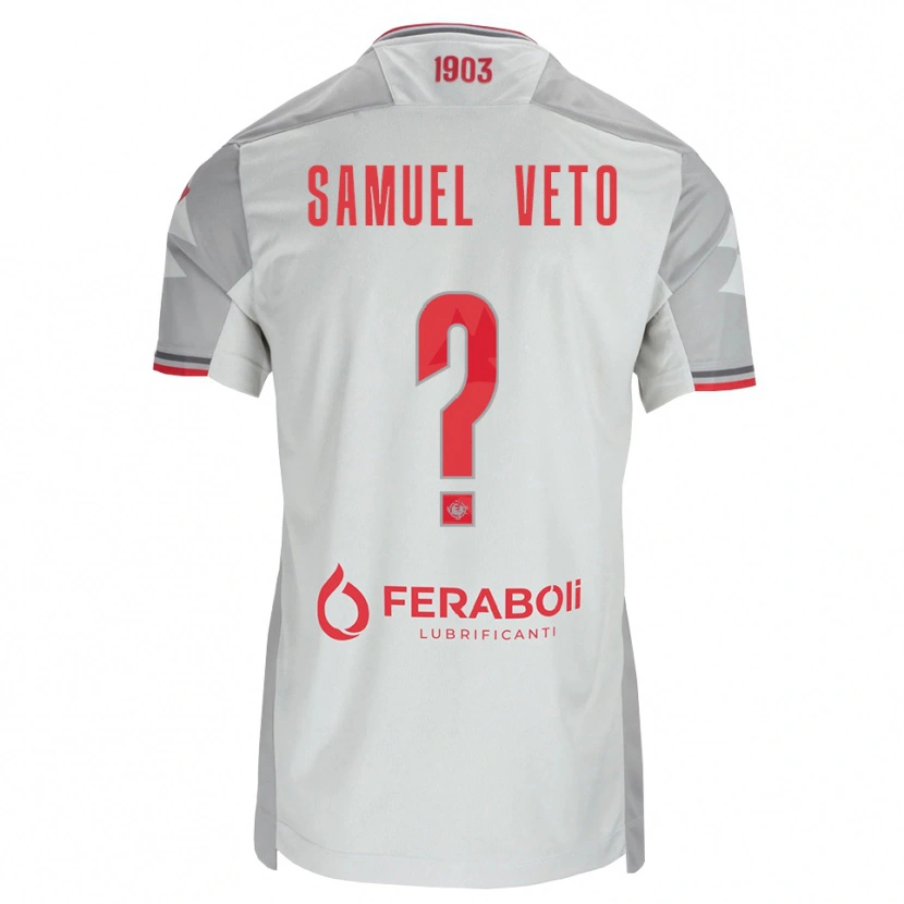 Danxen Damen Djoloelie Samuel Veto #0 Grau Weiß Rot Auswärtstrikot Trikot 2026/27 T-Shirt Österreich