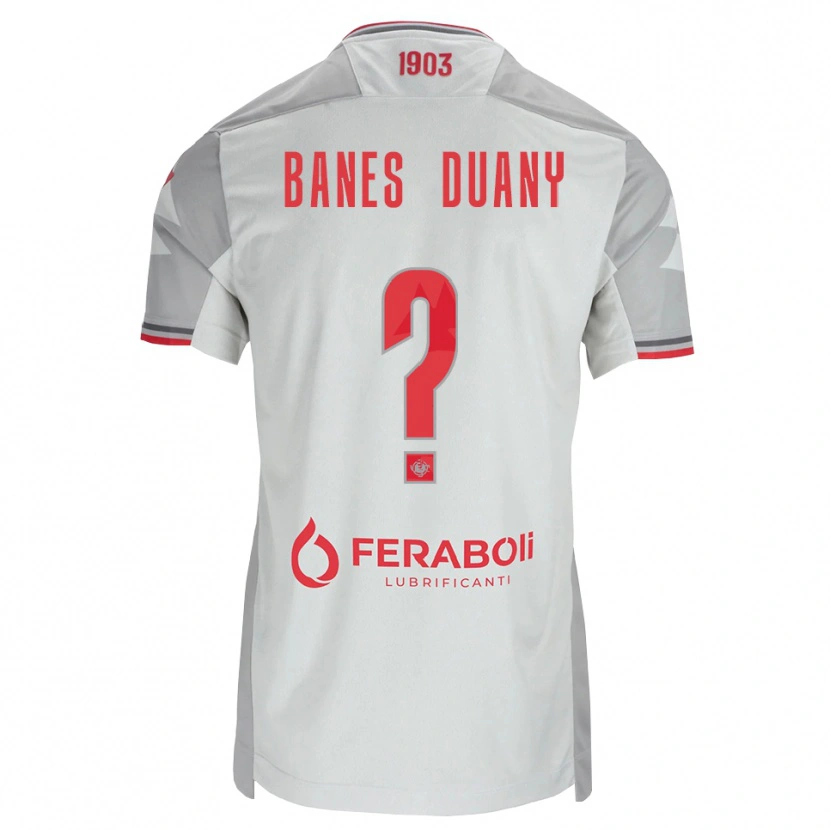 Danxen Damen Alessandro Banes Duany #0 Grau Weiß Rot Auswärtstrikot Trikot 2026/27 T-Shirt Österreich