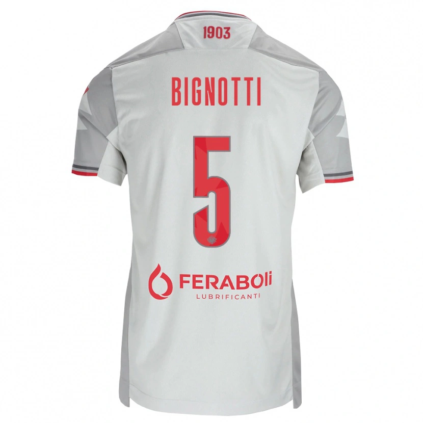 Danxen Damen Francesco Bignotti #5 Grau Weiß Rot Auswärtstrikot Trikot 2026/27 T-Shirt Österreich
